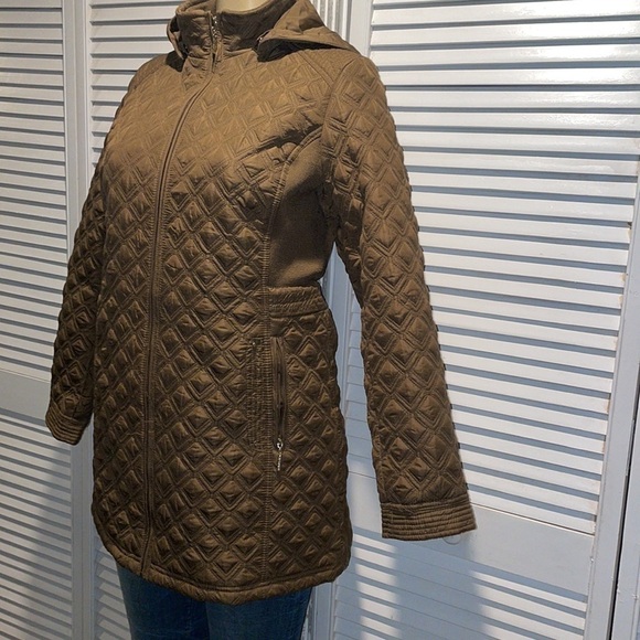 Weatherproof | Snap Hooded Quilted Jacket - Women size M - Picture 3 of 7